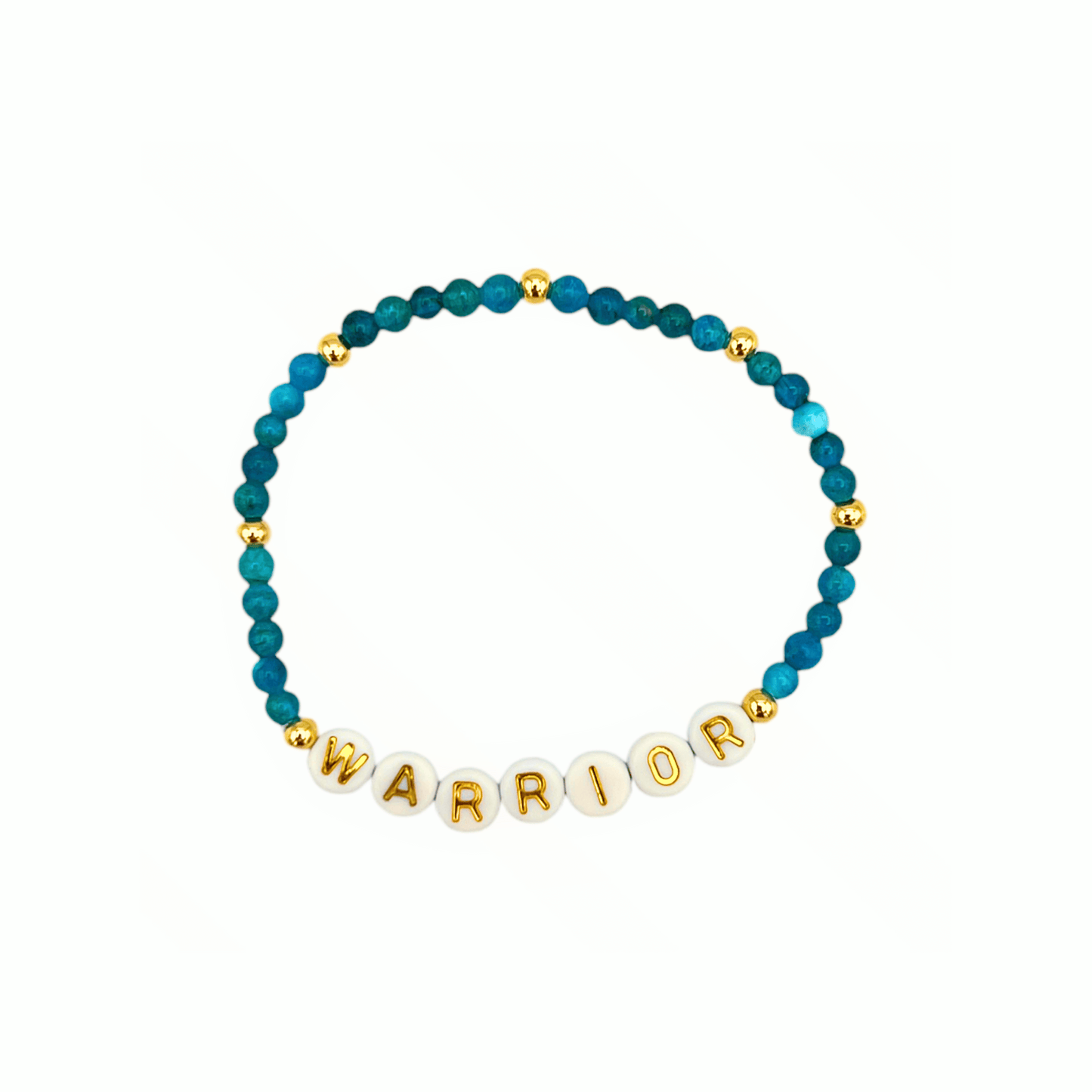 Ovarian Cancer Inspiration- Word Beaded Bracelet