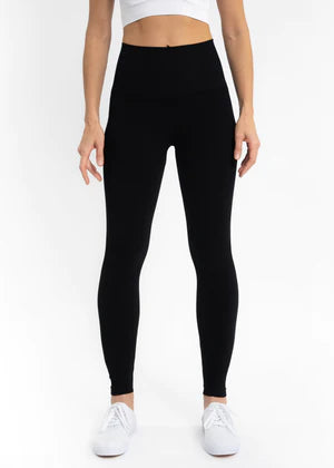 Lux High Waisted Ribbed Leggings - Kendrick Line Designs