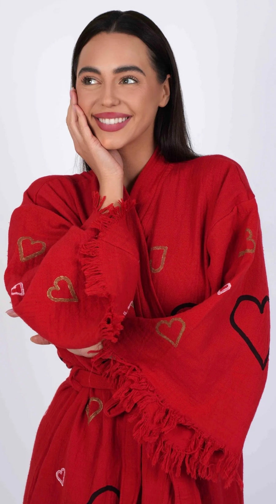 Red Love Kaftan