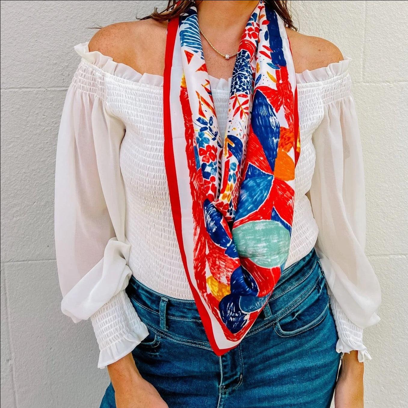 Montpelier Printed Scarf - Kendrick Line Designs