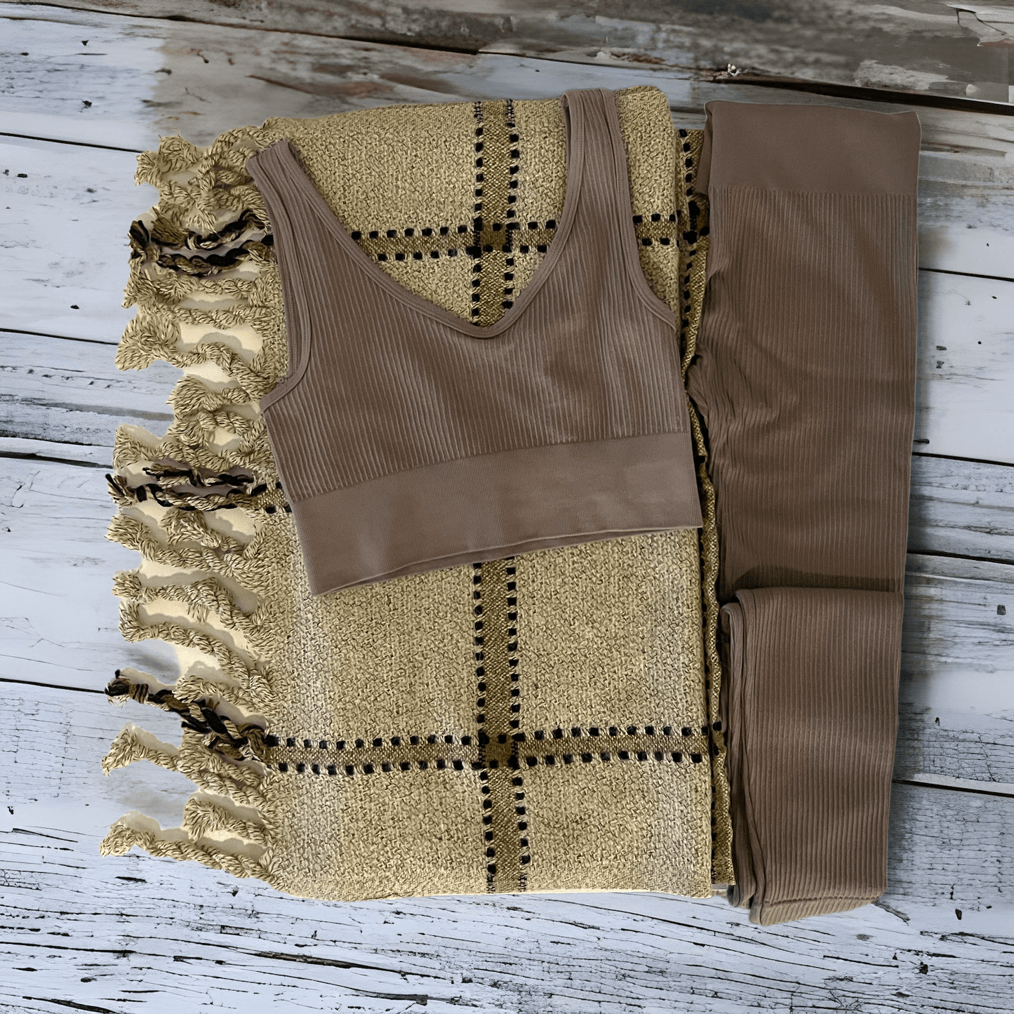 Lux High Waisted Ribbed Leggings - Kendrick Line Designs