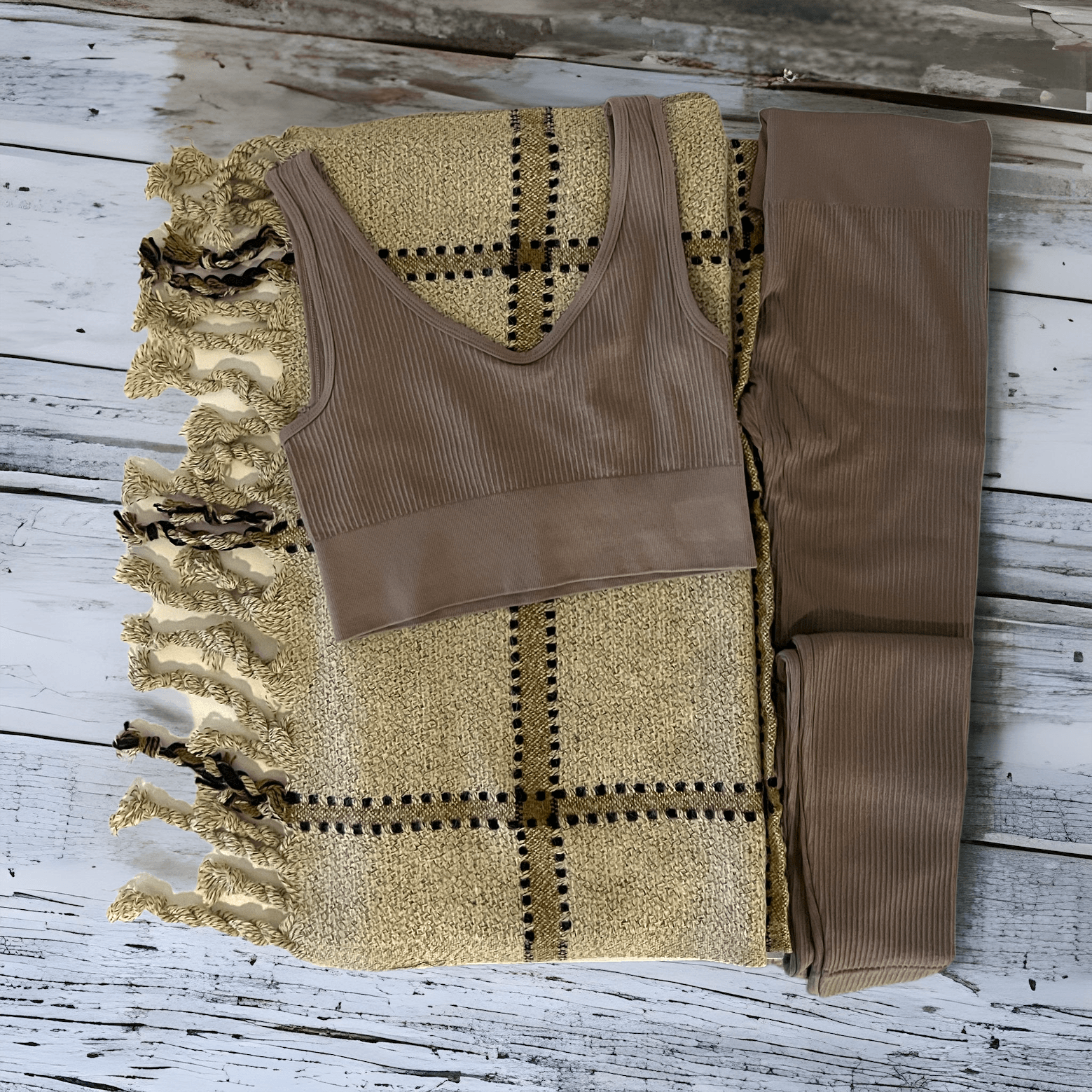 Lux High Waisted Ribbed Leggings - Kendrick Line Designs