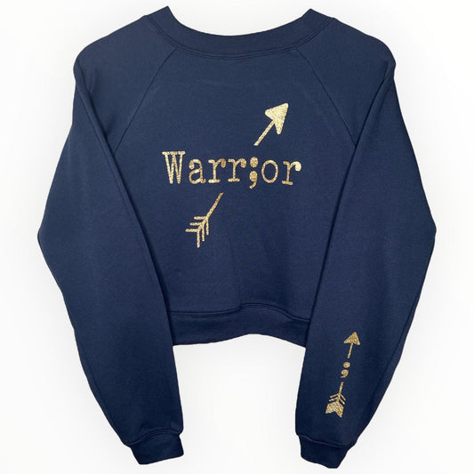 Warr;or "Lightweight" Cropped Sweatshirt - Kendrick Line Designs
