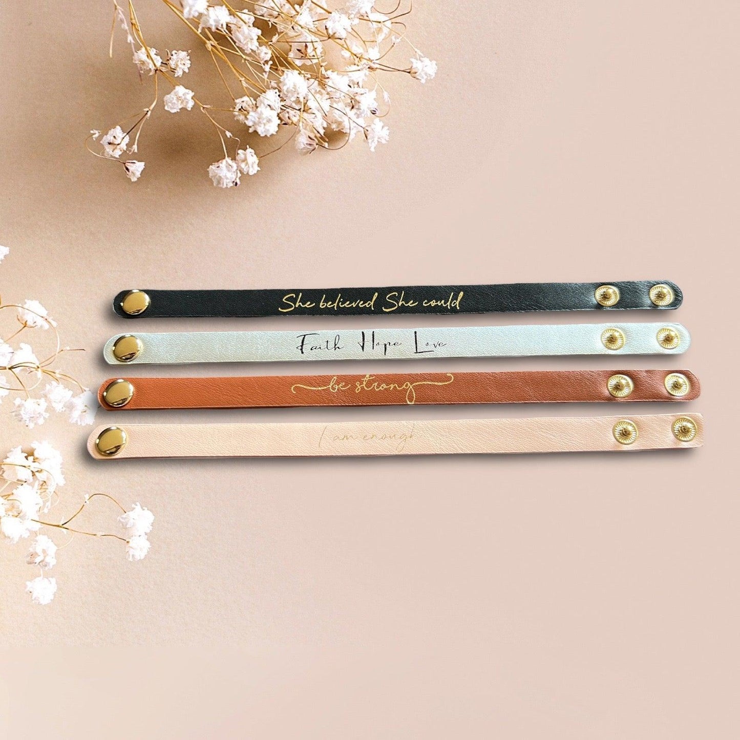 Inspirational Bracelet "Faith Hope Love" - Kendrick Line Designs