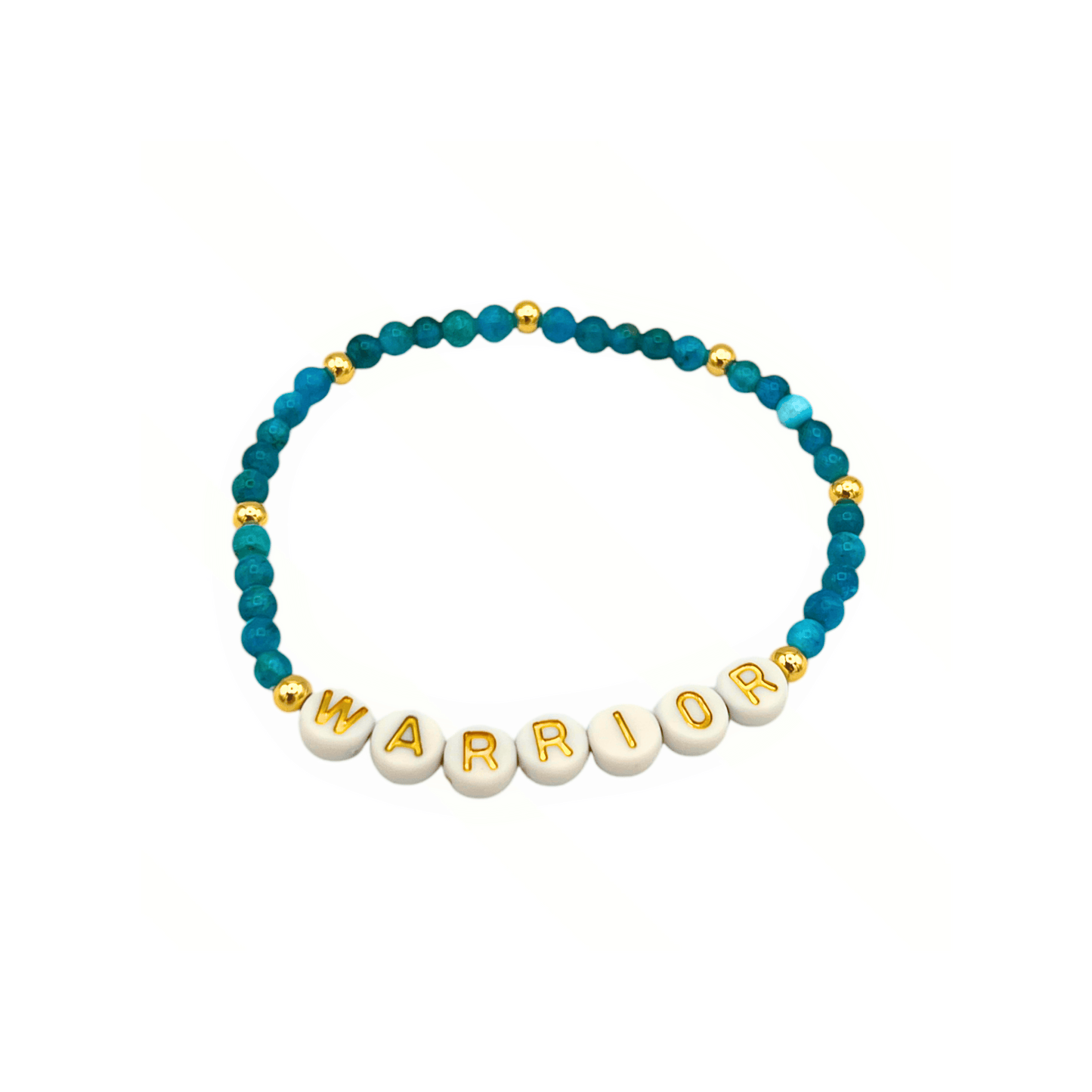 Ovarian Cancer Inspiration- Word Beaded Bracelet