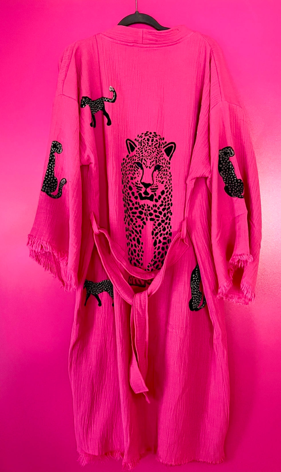 Pink Leopard Kaftan