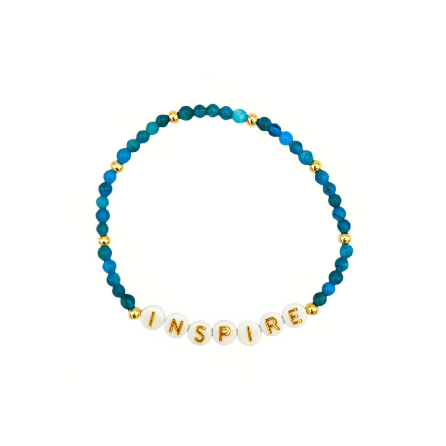 Ovarian Cancer Inspiration- Word Beaded Bracelet